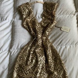 Forever 21 Gold Dress